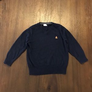 Baby Gap Navy Teddy Bear Sweater Size 2 Years Toddler Made in Cambodia